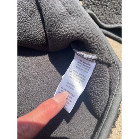 Vintage Natural Reflections Dark Gray Sherpa Full Zip Quilted Jacket Size Large - Picture 5 of 6